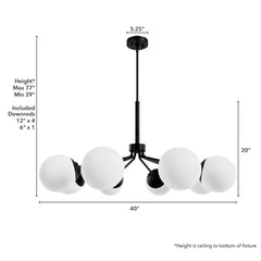 Hepburn 8 Light Chandelier