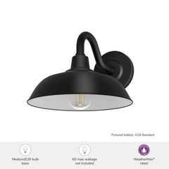 Mill Valley Outdoor WeatherMax 1 Light 10 Inch Small Wall Light