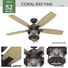 Coral Bay Outdoor with Light 52 inch