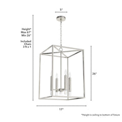 Sunjai Pendant 4 Light 17 inch