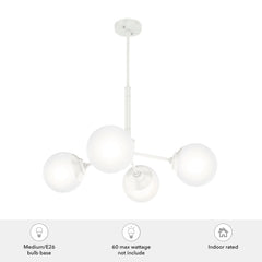 4 Light Hepburn Chandelier
